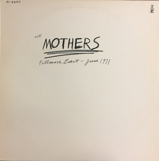 The Mothers : Fillmore East June 1971 (LP, Album, RE)