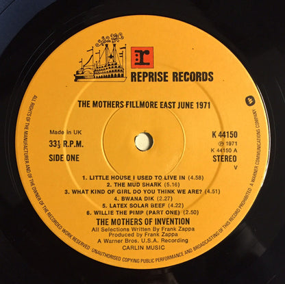 The Mothers : Fillmore East June 1971 (LP, Album, RE)