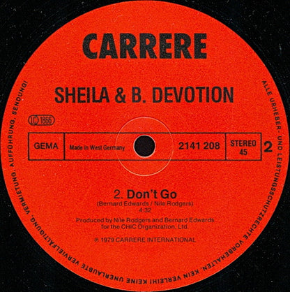 Sheila B. Devotion* : Spacer (12", Maxi)