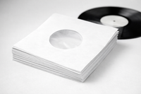 Papieren single 7'' binnenhoesjes met voering 10 stuks