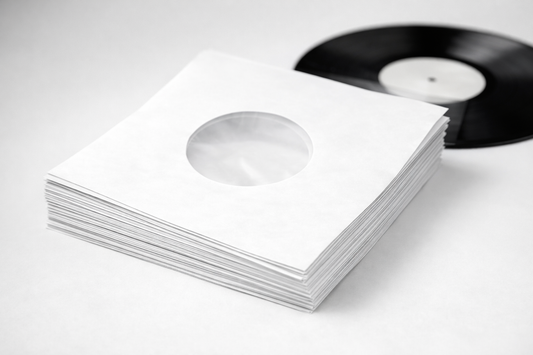 Papieren single 7'' binnenhoesjes met voering 10 stuks