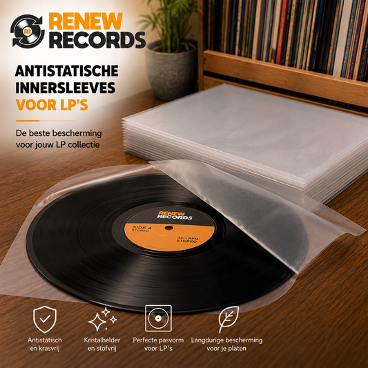 Antistatische LP innersleeves 100 stuks