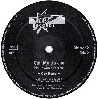 Cay Hume : Call Me Up (12")