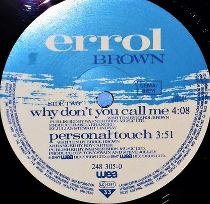 Errol Brown : Personal Touch (12")