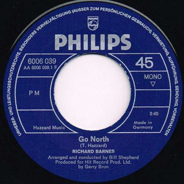 Richard Barnes : Go North (7", Single, Mono)