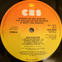 Ian Hunter : Shades Of Ian Hunter - The Ballad Of Ian Hunter & Mott The Hoople (2xLP, Comp)