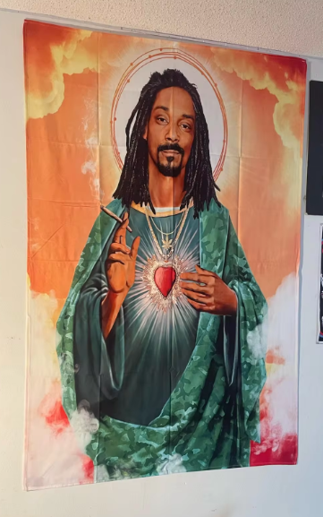 Snoop Dogg wandtapijt, Vlag, Doek