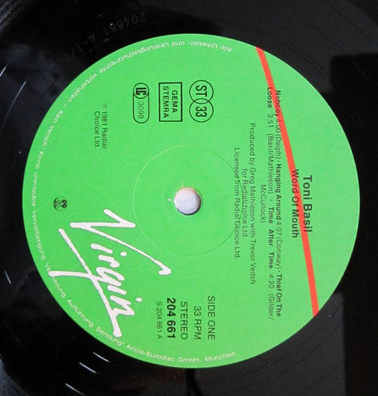 Toni Basil : Word Of Mouth (LP, Album)