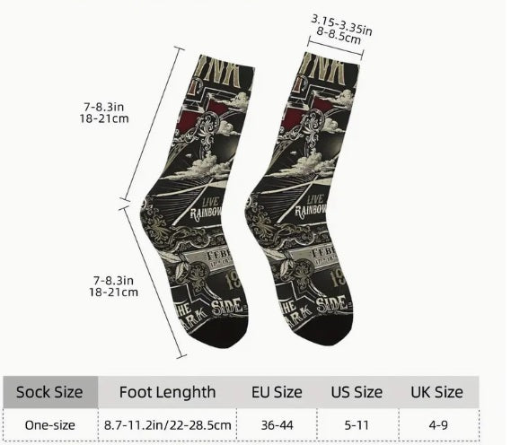 Pink Floyd Dark Side of the Moon Sokken