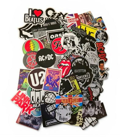8x Mystery Muziekstickers