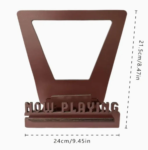 3D Retro ''Now Playing'' Standaard van Hout.