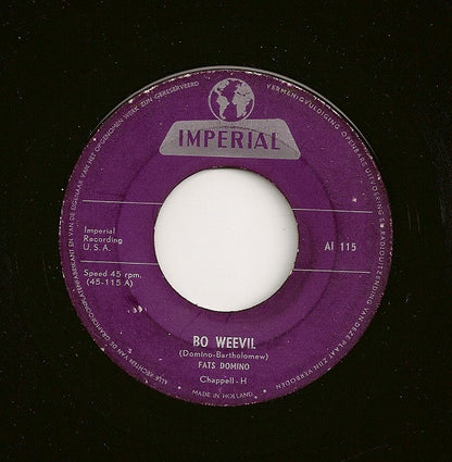 Fats Domino : Bo Weevil / Please Don't Leave Me (7", Single)
