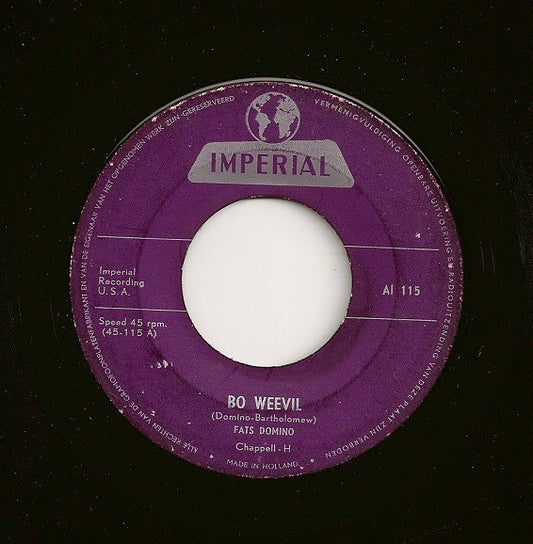 Fats Domino : Bo Weevil / Please Don't Leave Me (7", Single)