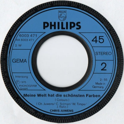 Chris Juwens : Komm Zu Mir, Mein Sweet Silver Angel (7", Single)