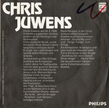 Chris Juwens : Komm Zu Mir, Mein Sweet Silver Angel (7", Single)