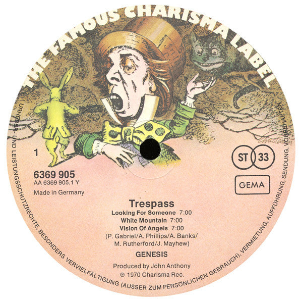 Genesis : Trespass (LP, Album, RE, Lam)