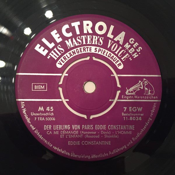 Eddie Constantine : Der Liebling Von Paris (7", EP, Mono)