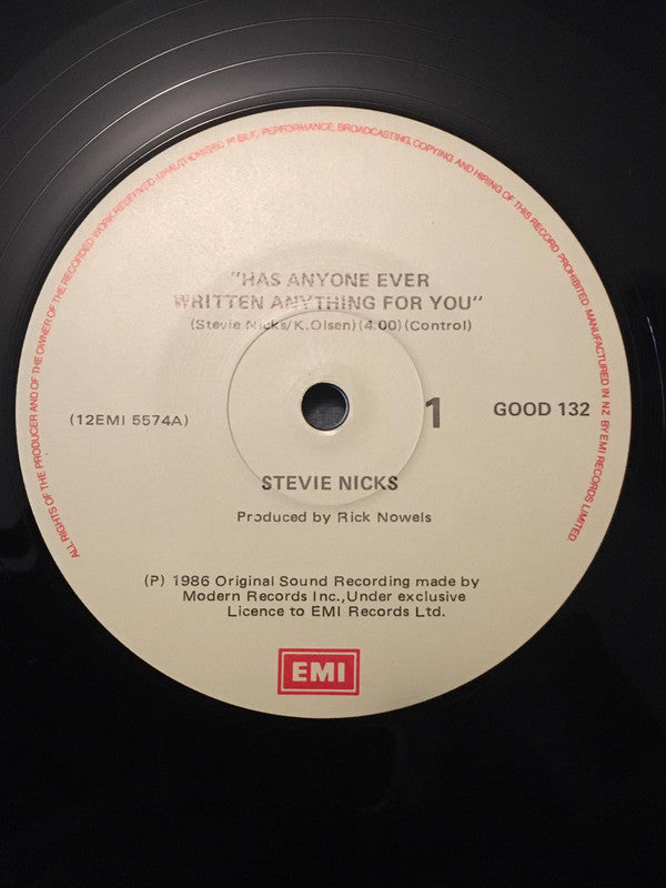 Stevie Nicks : Has Anyone Ever Written Anything For You (12", Single)