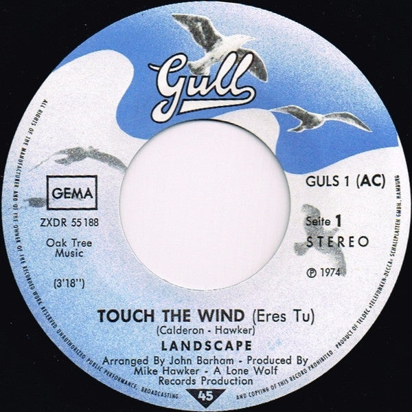 Landscape (6) : Touch The Wind (7", Single)