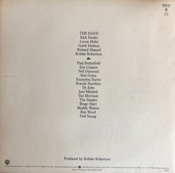 The Band : The Last Waltz (3xLP, Album, Son)