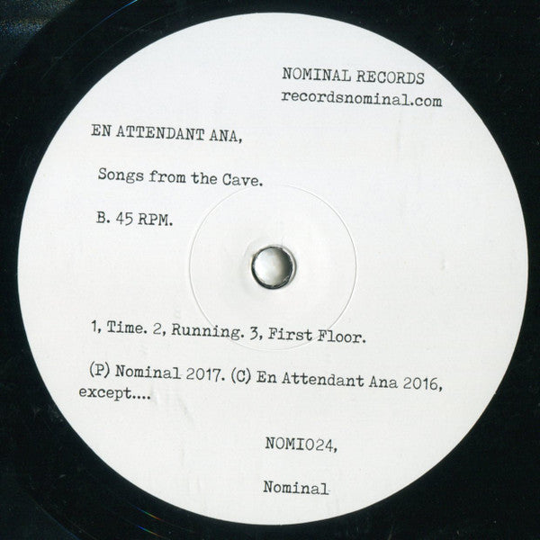 En Attendant Ana : Songs From The Cave (12", EP, RE)