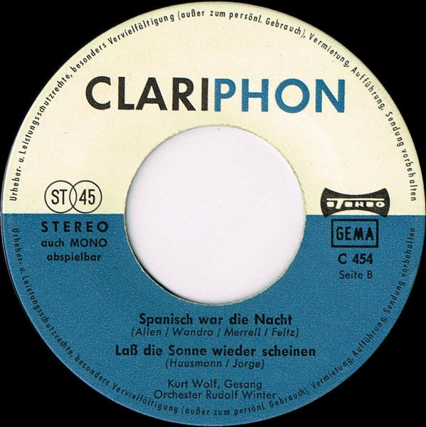 Various : Puppet On A String / Memories Of Heidelberg / Spanisch War Die Nacht / Laß Die Sonne Wieder Scheinen (7", EP)