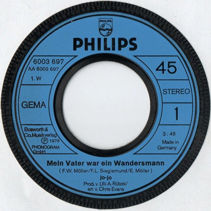 Jo-Jo : Mein Vater War Ein Wandersmann (7", Single)