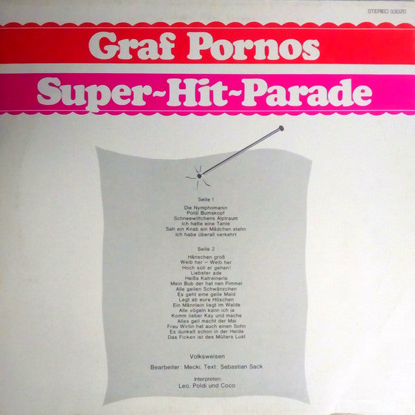 Leo, Poldi Und Coco : Graf Porno's Super-Hit-Parade (LP)