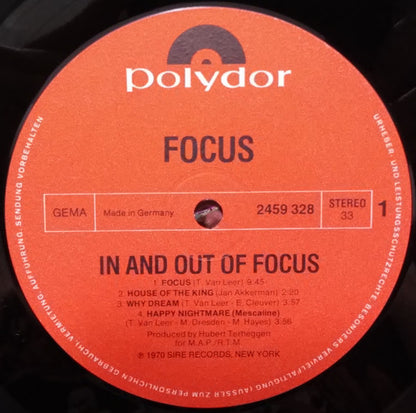 Focus (2) : In And Out Of Focus (LP, Album, RP)