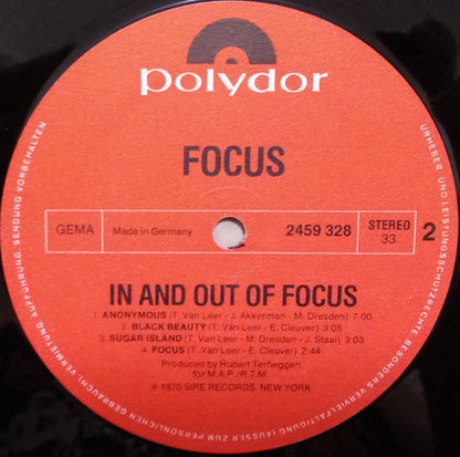 Focus (2) : In And Out Of Focus (LP, Album, RP)