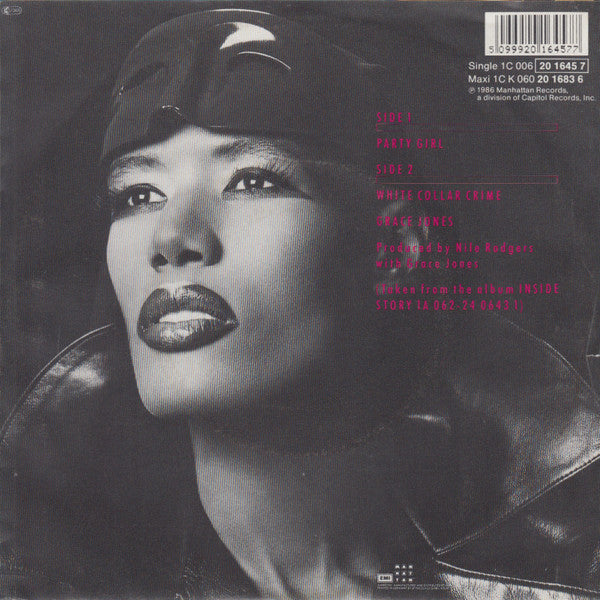 Grace Jones : Party Girl (7", Single)