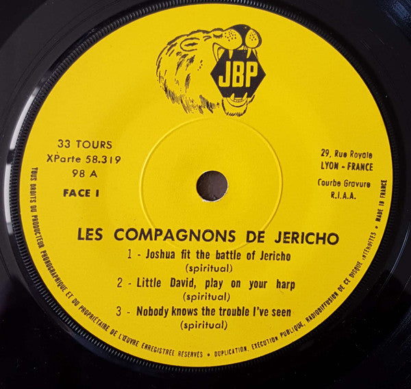 Les Compagnons De Jericho : Negro Spirituals (7", MiniAlbum)