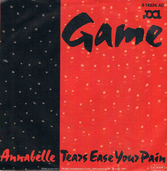 Game (15) : Tears Ease Your Pain (7", Single)