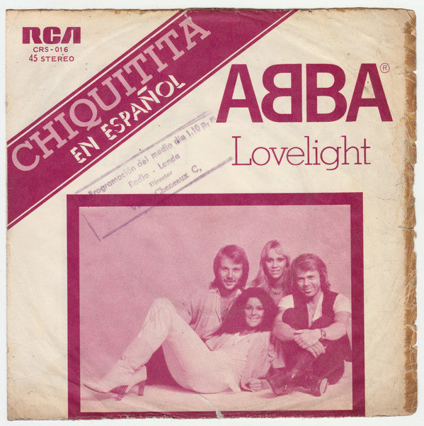 ABBA : Chiquitita (En Español) / Lovelight (7", Single)