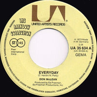 Don McLean : Every Day (7", Single)