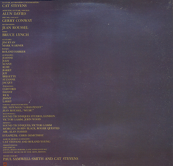 Cat Stevens : Buddha And The Chocolate Box (LP, Album)