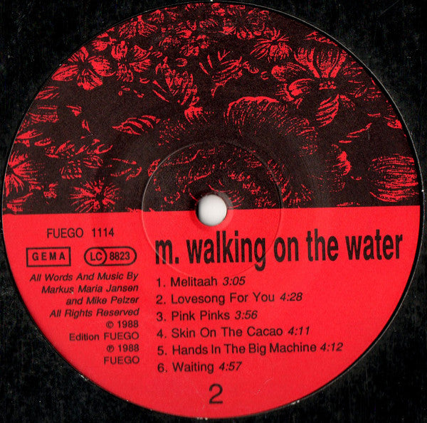 M. Walking On The Water : M. Walking On The Water (LP, Album)