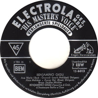 Beniamino Gigli : Benjamino Gigli Mit Chor Und Orchester (7", EP, Mono)