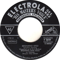 Beniamino Gigli : Benjamino Gigli Mit Chor Und Orchester (7", EP, Mono)