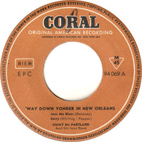 Jimmy McPartland & His Jazz Band : 'Way Down Yonder In New Orleans (7", EP)