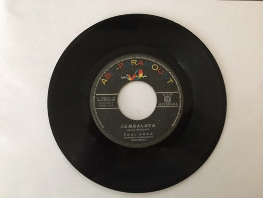 Paul Anka : Jambalaya (7", Single)