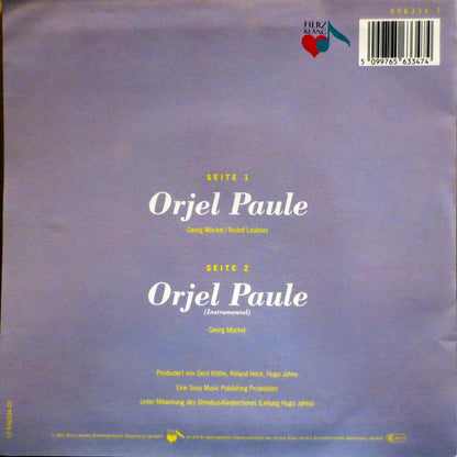 Sarah (29) : Orjel Paule (7")