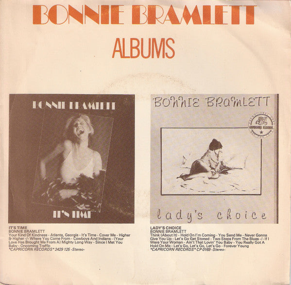 Bonnie Bramlett : Hold On I'm Coming (7", Single)