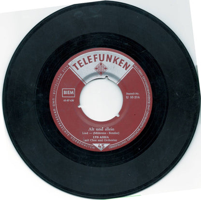 Lys Assia : Einsamer Sonntag / Alt Und Allein (7")
