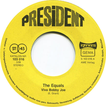 The Equals : Viva Bobby Joe / Rub A Dub Dub (7", Single)