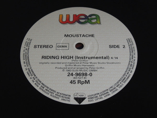 Moustache (3) : Riding High (12", Maxi)