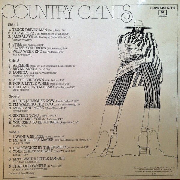 Various : Country Giants (2xLP, Comp)