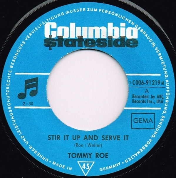 Tommy Roe : Stir It Up And Serve It (7", Single)