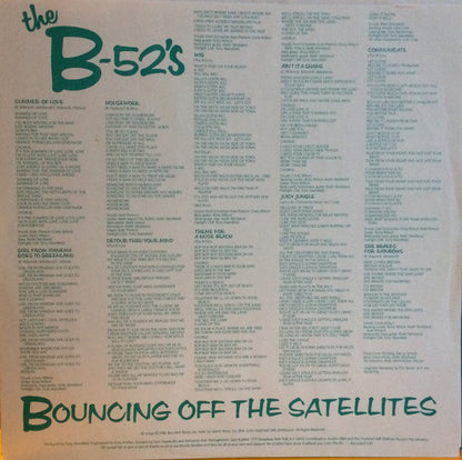 The B-52's : Bouncing Off The Satellites (LP, Album, SRC)