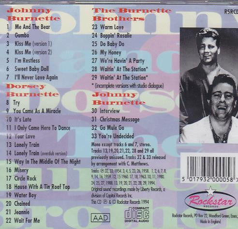 Johnny Burnette & Dorsey Burnette : The Burnette Brothers (CD, Comp)